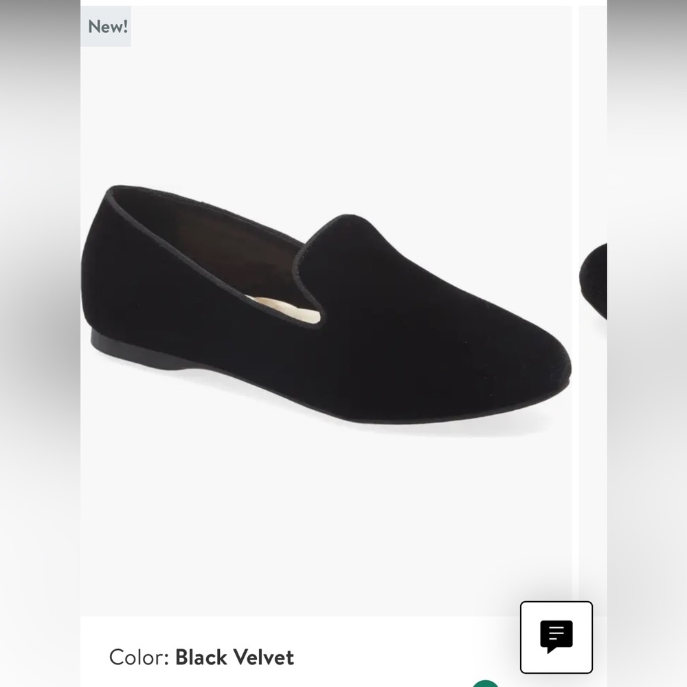 Birdies Starling flats in black velvet, size 10 women’s. Like new.